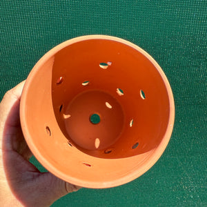 Terracotta Holey Pot NEW